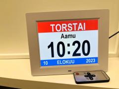 Digital Day Clock SELKEÄ DIGITAALINEN PÖYTÄ/SEINÄKELLO